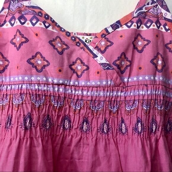 3/$25 GIRLS BOHO PAISLEY PRINT MAXI DRESS SIZE L - Picture 7 of 9